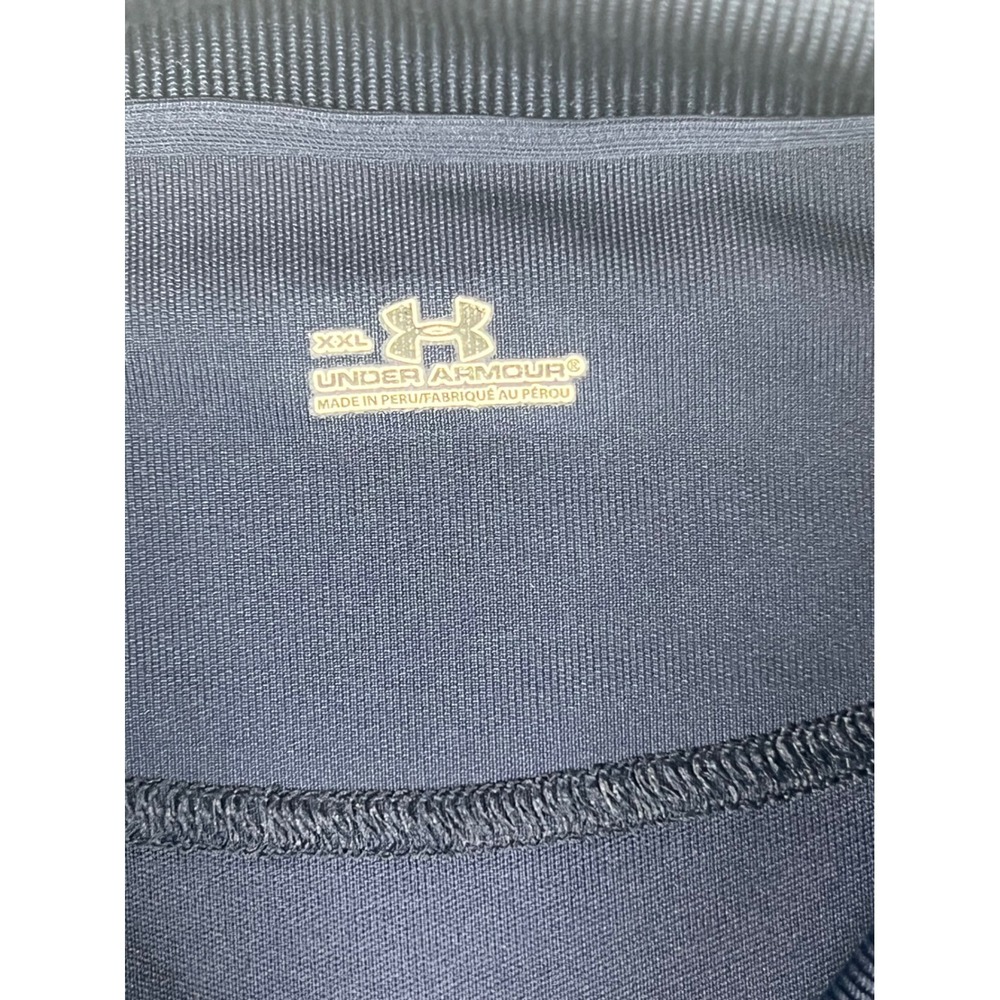 Under Armour Men XXL Navy Blue Polo Shirt Short Sleeve Golf Athletic Performance - Picture 2 of 6